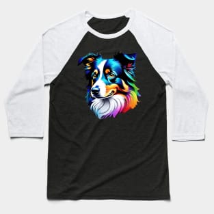 Surrealism art style dog, vibrant, calm brown eyes #3 Baseball T-Shirt